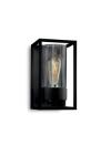 Cubic3 exterior wall lamp in opal glass . Moretti Luce. 