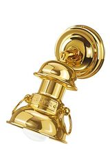 Adjustable spot in varnished brass. Moretti Luce. 