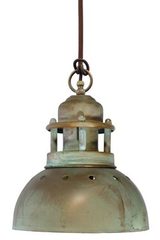 Cambusa small pendant in aged brass 20cm. Moretti Luce. Cambusa small pendant in aged brass 20cm. Moretti Luce.