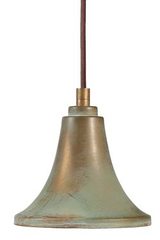 Lily pendant in aged brass 14cm. Moretti Luce. Lily pendant in aged brass 14cm. Moretti Luce.