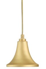 Lily pendant in satined brass 14cm. Moretti Luce. 