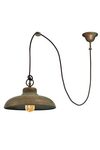 Samoa antique brass remote pendant. Moretti Luce. 