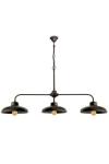 Samoa 3-light pendant in burnished brass. Moretti Luce. 