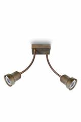Silene applique 2 spots en laiton vieilli. Moretti Luce. Silene applique 2 spots en laiton vieilli. Moretti Luce.