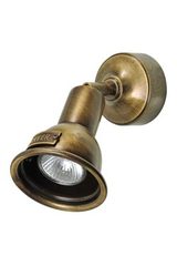Spot orientable en laiton naturel. Moretti Luce. Spot orientable en laiton naturel. Moretti Luce.