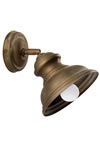 Adjustable wall light in aged brass. Moretti Luce. 