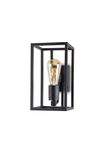 Cubic Black Lantern wall lamp. Moretti Luce. 