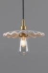 Kirhii wavy ceramic bathroom pendant light. Mullan. 