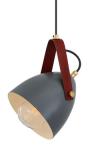 Lambeth grey metal bathroom pendant light. Mullan. 