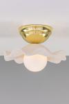 Rivale wavy and grooved ceramic ceiling light. Mullan. 