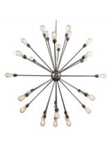 Sputnik 29-light silver chandelier Nagano. Mullan. 