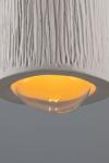 White bathroom wall lamp in raw ceramic Osier. Mullan. 