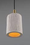 Senna raw ceramic white bathroom pendant light. Mullan. 