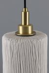 Senna raw ceramic white bathroom pendant light. Mullan. 