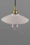 Pyrus conical ceramic bathroom pendant light. Mullan. 