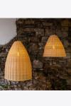 Large natural rattan pendant 52cm Altus. Mullan. 