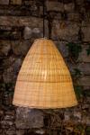 Altus large rattan bell pendant 40cm. Mullan. 