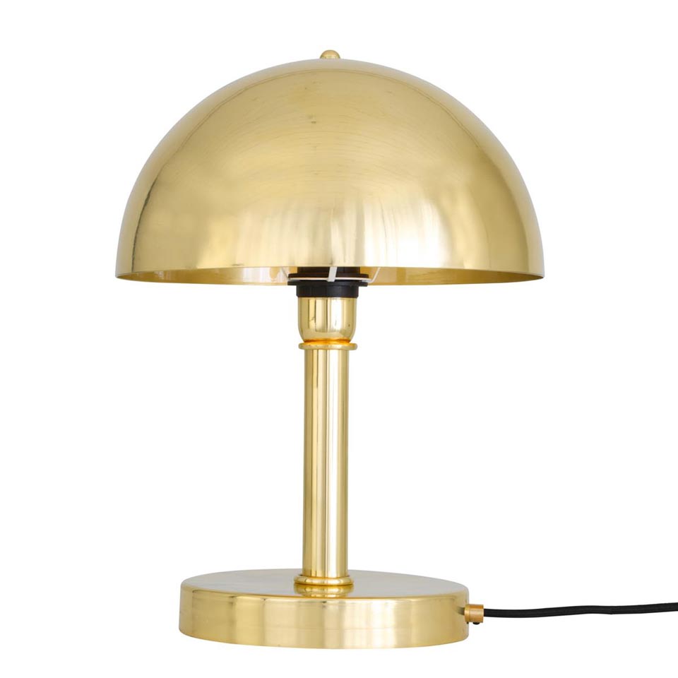 Turku lampe de table vintage dorée. Mullan. 