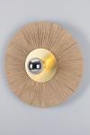 Syracuse natural raffia disc wall light. Mullan. 