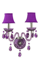 Roméo- applique 2 lumières mauve. Muno. Roméo- applique 2 lumières mauve. Muno.