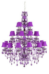 Roméo lustre 24 lumières mauve. Muno. Roméo lustre 24 lumières mauve. Muno.