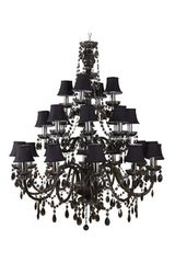 Romeo lustre 24 lumières noir. Muno. Romeo lustre 24 lumières noir. Muno.