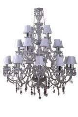 Romeo lustre 24 lumières transparent. Muno. Romeo lustre 24 lumières transparent. Muno.