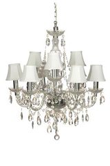 Romeo lustre 9 lumières transparent. Muno. Romeo lustre 9 lumières transparent. Muno.