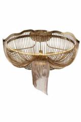 Medusa contemporary ceiling light in gold-plated steel. Myo. 