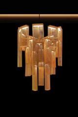 Babylon gold-plated steel mesh pendant. Myo. 