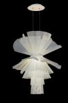 Messier sculptural chandelier in white metal mesh. Myo. Messier sculptural chandelier in white metal mesh. Myo.