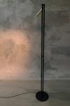 Akros minimalist black and gold floor lamp. Myo. 