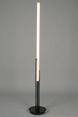 Hikari minimalist black metal mesh floor lamp. Myo. 