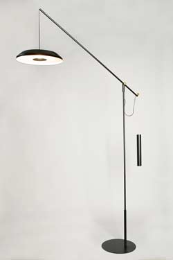 Momento black counterweighted wall lamp. Myo. 