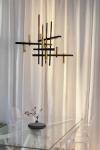 Akrobat black and gold pendant light. Myo. 