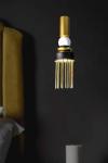 Small black, white and gold Art Deco pendant light by Boheme. Myo. 