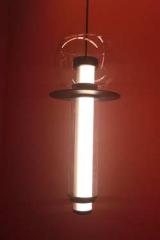 Suspension verticale en cristal transparent Venus. Myo. 