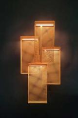 Babylon gold-plated steel wall light. Myo. 