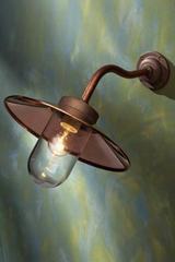 Applique murale extérieur cuivre rouge Quay Light 45° verre clair. Nautic by Tekna. Applique murale extérieur cuivre rouge Quay Light 45° verre clair. Nautic by Tekna.
