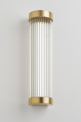 Mercer satin gold Art Deco bathroom wall lamp. Nautic by Tekna. Mercer satin gold Art Deco bathroom wall lamp. Nautic by Tekna.