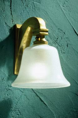 Bell Light 230V applique en bronze poli. Nautic by Tekna. 