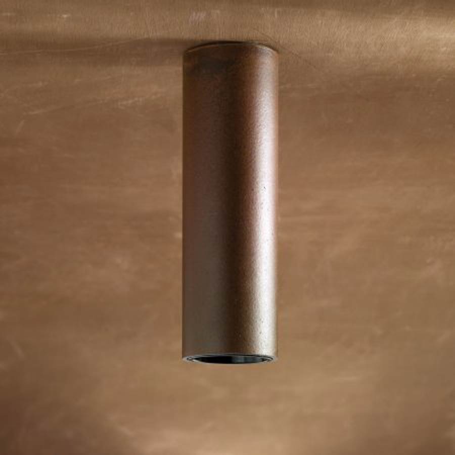 Bronze Lacquered Tubular Ceiling Light