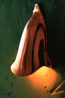 Shell Light polished bronze wall light. Nautic by Tekna. 