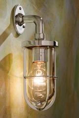 Docklight Wall applique en bronze nickelé poli verre clair. Nautic by Tekna. Docklight Wall applique en bronze nickelé poli verre clair. Nautic by Tekna.