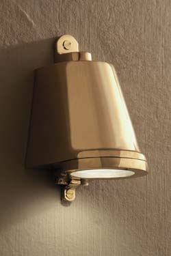 Spreaderlight 12V polished bronze . Nautic by Tekna. 