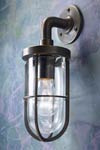 Docklight Wall antique bronze with clear glass. Nautic by Tekna. 