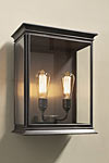 Double antique bronze lantern for outdoor Fulham. Nautic by Tekna. 