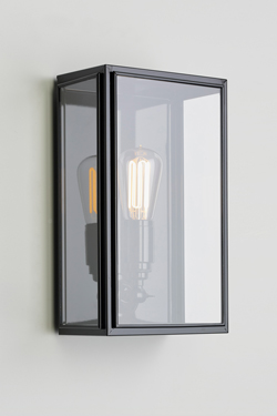 Essex black lacquered outdoor wall lamp. Nautic by Tekna. 