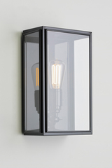 Essex black lacquered outdoor wall lamp. Nautic by Tekna. 