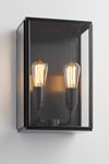 Essex City outdoor wall lamp 2 patinated bronze lights. Nautic by Tekna. 